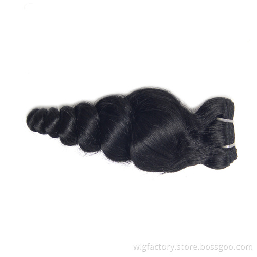 Black Natural virgin hair loose wave, wholesale  peruvian human hair bundles, raw unprocessed  peruvian hair bundles